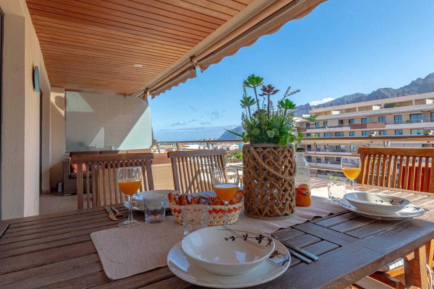 Top Floor Ocean View Apt By Dream Homes Tenerife 圣地亚哥港 外观 照片